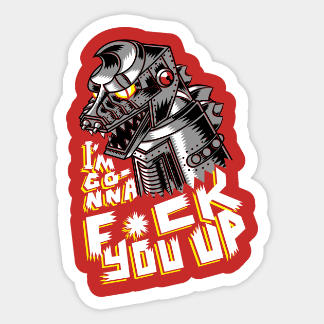 I'm gonna f*ck you up Sticker by VicNeko